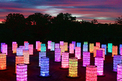 Kings Canyon Light Towers by Night