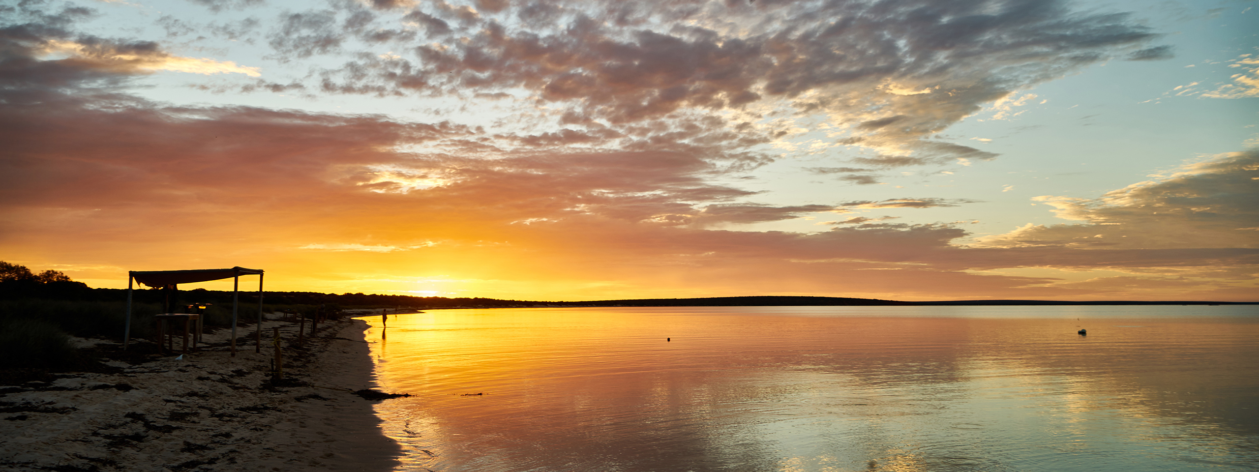 Shark Bay sunset, Monkey Mia