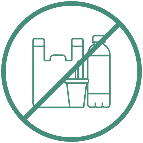 No single-use plastic icon